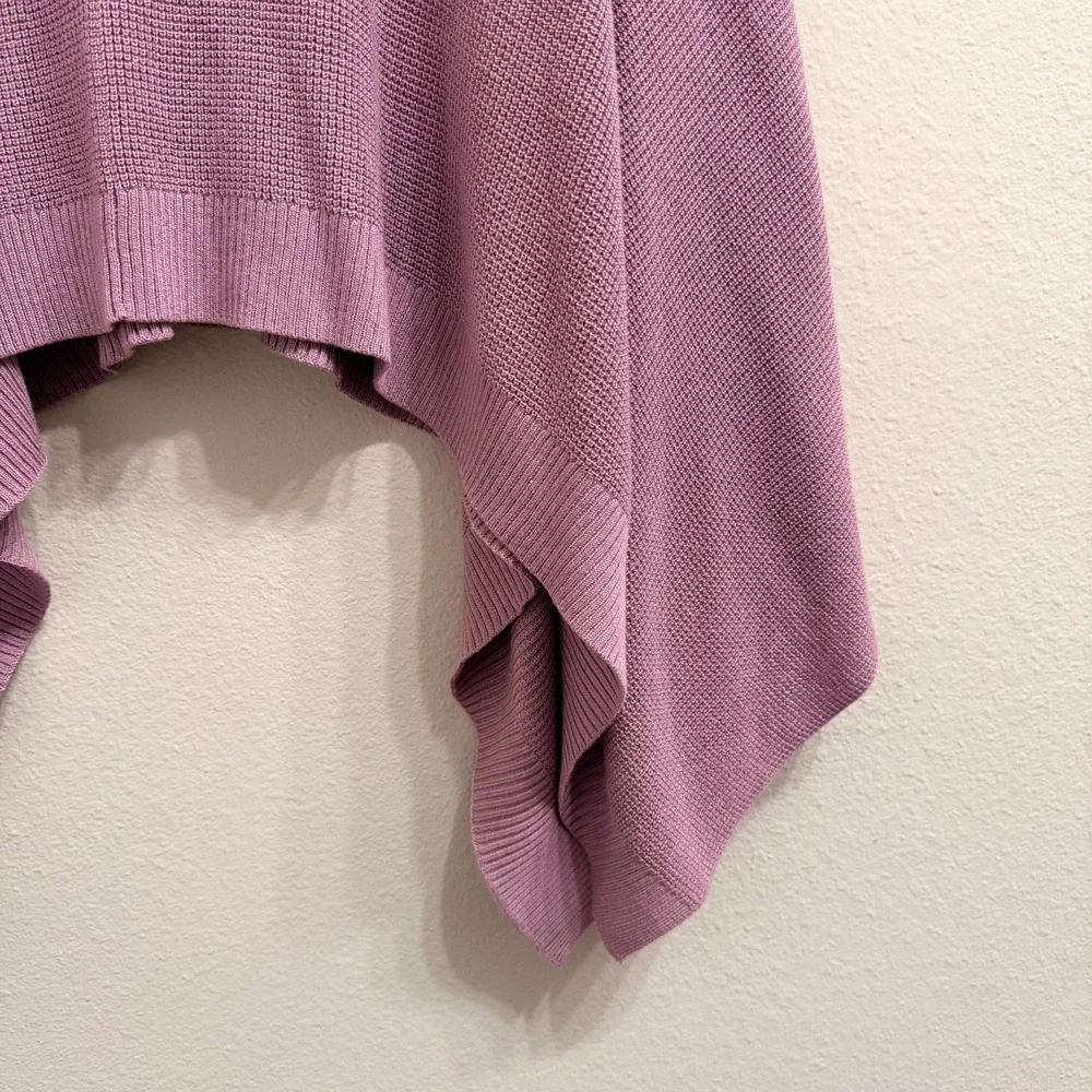Lululemon Forward Flow‎ Poncho Mauve Pink Silk Blend Knit Wrap One Size OS